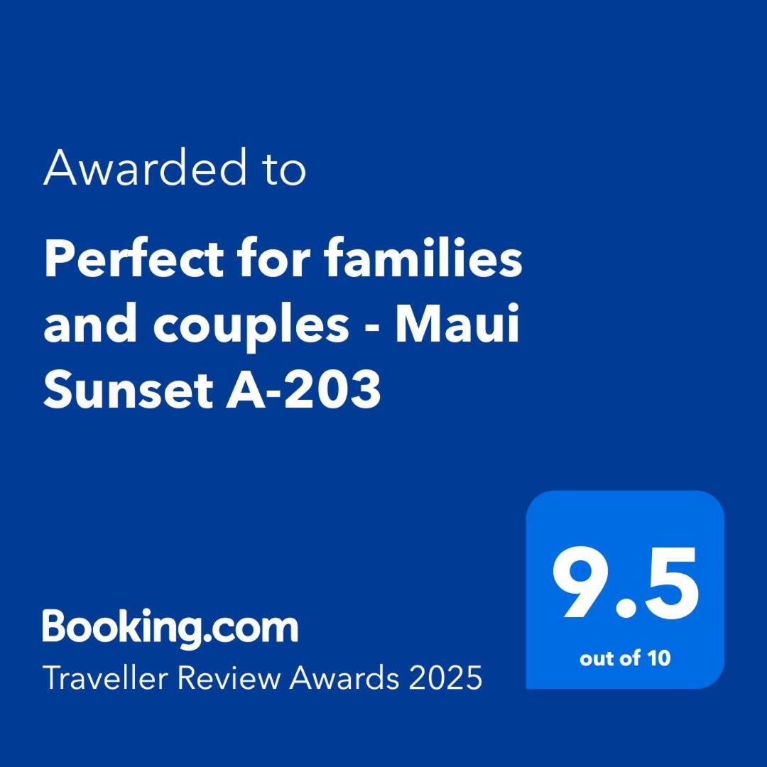 Perfect For Families And Couples - Maui Sunset A-203 Lägenhet Kihei Exteriör bild